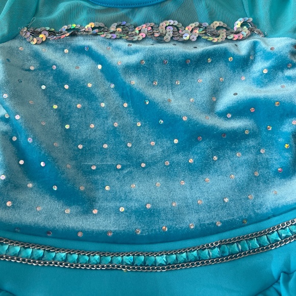 WEISSMAN Believe Me Dance Ice Skating Costume Size IC 8/10 & MC 11/12 - Picture 4 of 14